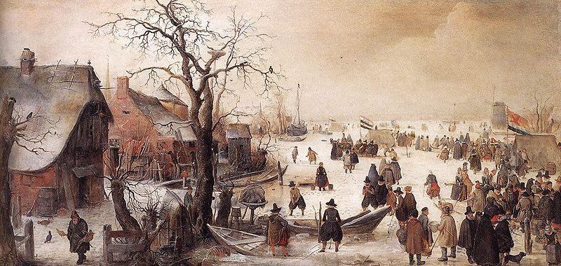 Hendrick Avercamp Winter Scene on a Canal Germany oil painting art